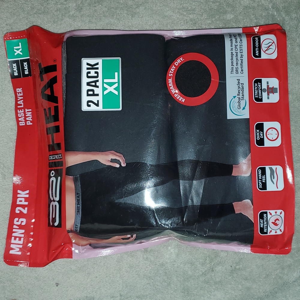 32 Degrees Heat Men’s 2-pack base layer Pants